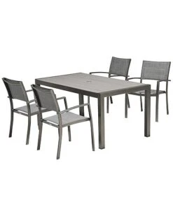 Solana 5pc Outdoor Aluminum Dining Set Home