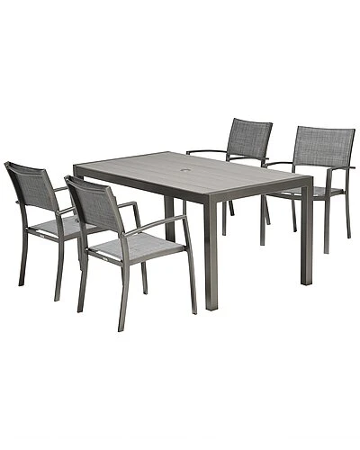 Solana 5pc Outdoor Aluminum Dining Set Home 1 Solana 5pc Outdoor Aluminum Dining Set Home