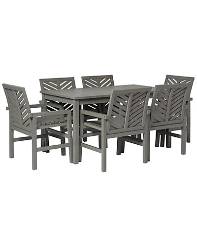 7pc Outdoor Patio Acacia Wood Dining Set Home 1 7pc Outdoor Patio Acacia Wood Dining Set Home