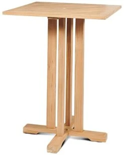 Chele Square Teak Outdoor Bar Table Home