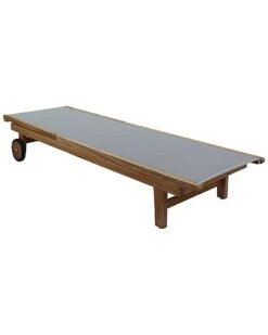 Deck Side Natural Teak Outdoor Sling Chaise Lounge Chair Home -Home Furnishing Store 3070329117 RLLD 3