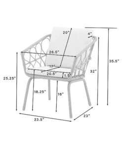 Crosley Furniture Juniper 3pc Indoor/Outdoor Wicker Bistro Set Home -Home Furnishing Store 3070334341 RLLD 4
