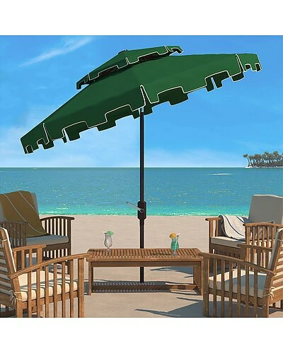 Safavieh Zimmerman 9Ft Dbletop Umbrella Home 2 Safavieh Zimmerman 9Ft Dbletop Umbrella Home - Image 2