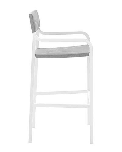 Outdoor Raleigh Outdoor Patio Aluminum Bar Stool Set Of 2 Home 4 Outdoor Raleigh Outdoor Patio Aluminum Bar Stool Set Of 2 Home - Image 4