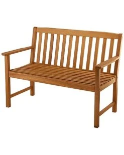 National Tree Company Eucalyptus Grandis Wood Park Bench Home
