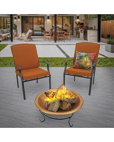 National Tree Company 29in Copper Fire Pit With Stand & Screen Home 2 National Tree Company 29in Copper Fire Pit With Stand & Screen Home - Image 2