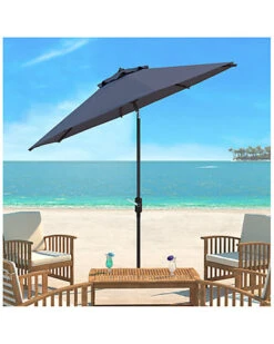 Safavieh Up Resistant Ortega 9 Ft Auto Tilt Crank Umbrella Home
