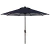 Safavieh Athens Inside Out Striped 9ft Crank Outdoor Auto Tilt Umbrella Home