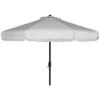 Safavieh Milan Fringe 9Ft Crank Outdoor Push Button Tilt Umbrella Home