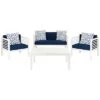 Safavieh Alda 4pc Outdoor Set With Accent Pillows Home