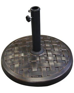 Weave Round Outdoor Patio Umbrella Base Home