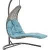 Landscape Hanging Chaise Lounge Outdoor Patio Swing Chair Home