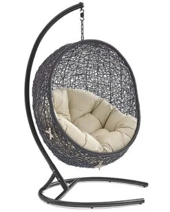 Encase Sunbrella Swing Outdoor Patio Lounge Chair Home