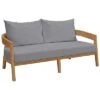 Brisbane Teak Outdoor Patio Loveseat Home