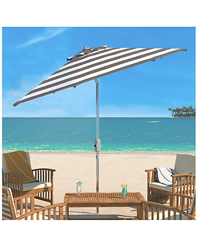 Safavieh UV Resistant Iris Fashion Line 9Ft Auto Tilt Umbrella Home 1 Safavieh UV Resistant Iris Fashion Line 9Ft Auto Tilt Umbrella Home