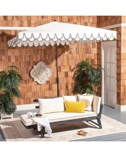 Safavieh Elegant Valance 7.5 Ft Square Umbrella Home