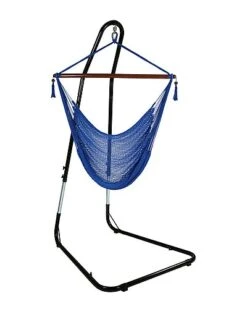 Caribbean Extra-Large Hanging Hammock Chair W/ Adjustable Stand Home