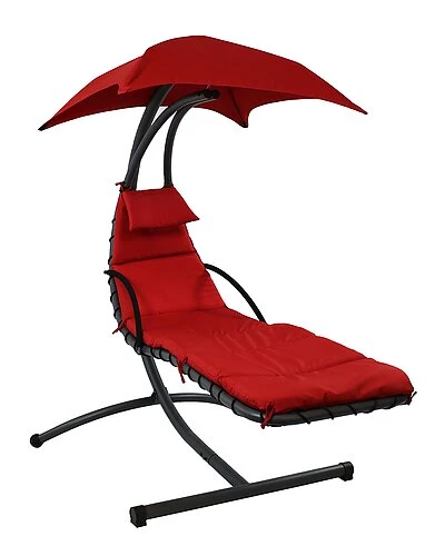 Hanging Floating Chaise Lounge Patio Swing Chair With Canopy Home 1 Hanging Floating Chaise Lounge Patio Swing Chair With Canopy Home