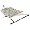 Cotton Rope Hammock W/ 12' Steel Stand W/ Pillow Home