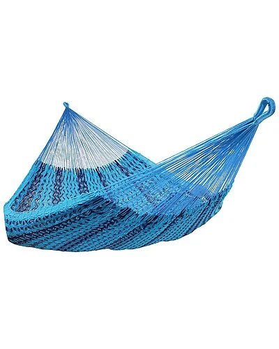 Mayan Family Hammock XXL Blue Handwoven Thick Cord Home 1 Mayan Family Hammock XXL Blue Handwoven Thick Cord Home