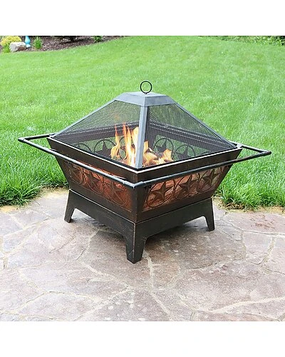 32in Fire Pit Steel Northern Galaxy Design With Coo Grate And Poker Home 3 32in Fire Pit Steel Northern Galaxy Design With Coo Grate And Poker Home - Image 3