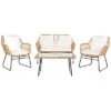 Safavieh Roston Outdoor 4pc Living Set Home