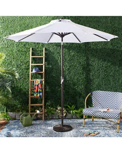 Safavieh Up Resistant Ortega 9ft Auto Tilt Crank Umbrella Home -Home Furnishing Store 3070853204 RLLD 3