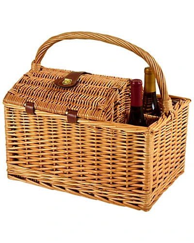 Vineyard Gazebo Print Picnic Basket For Two Home 1 Vineyard Gazebo Print Picnic Basket For Two Home