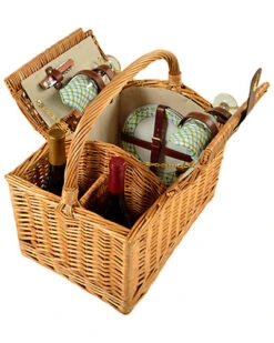 Vineyard Gazebo Print Picnic Basket For Two Home 7 Vineyard Gazebo Print Picnic Basket For Two Home -Home Furnishing Store 3070872863 RLLD 4